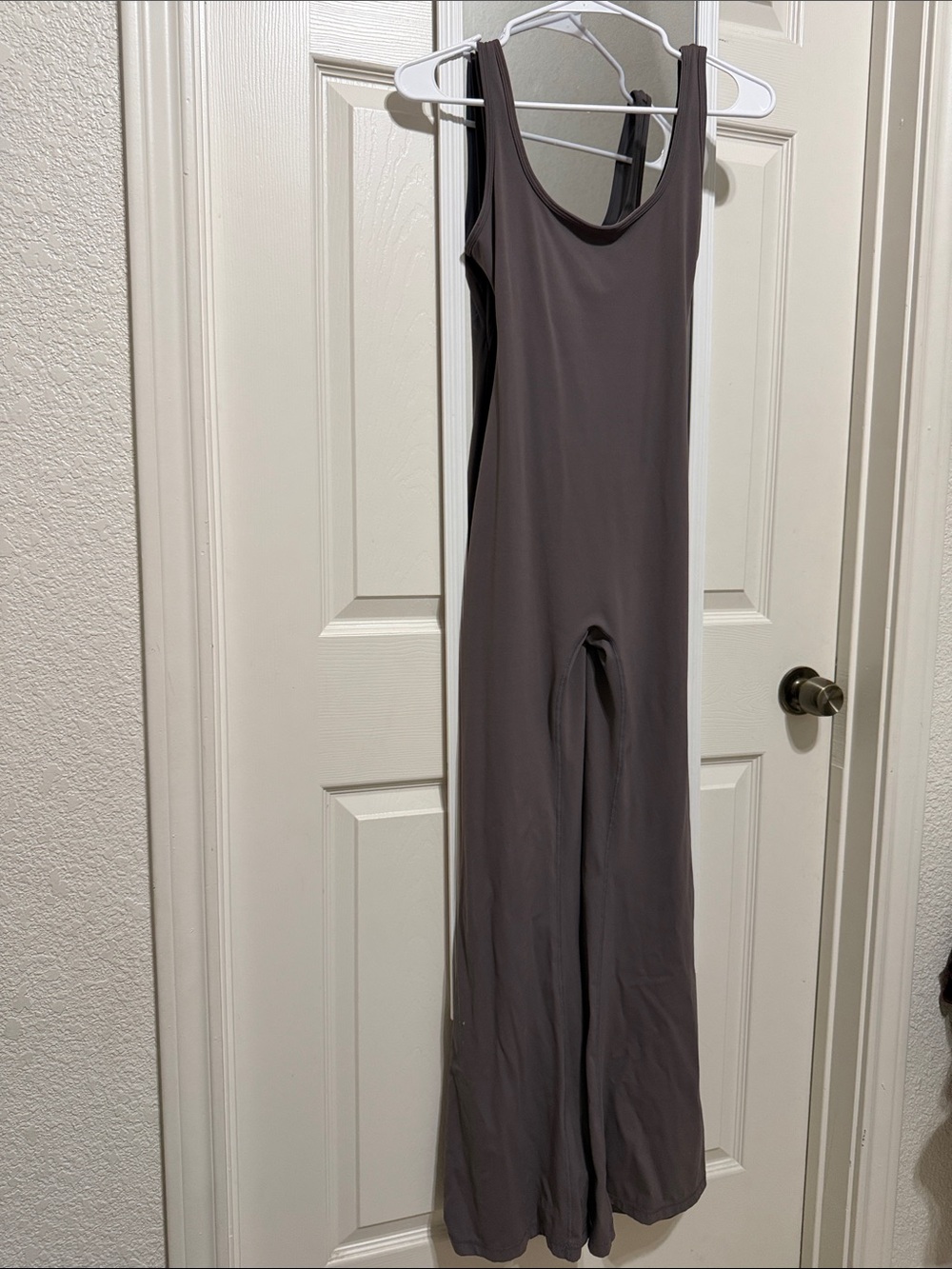 HALARA Sleeveless Wide-Leg Active wear Jumpsuit in Taupe